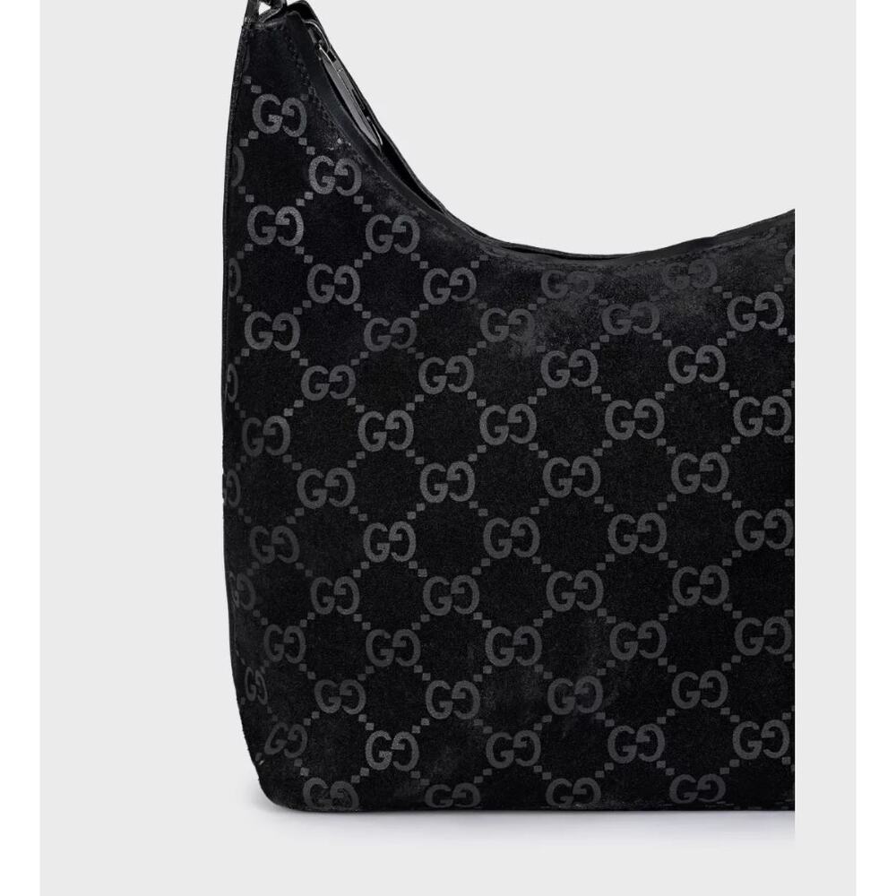 Gucci Abbey Black Suede Handbag with Dust Bag - Picture 5 of 7
